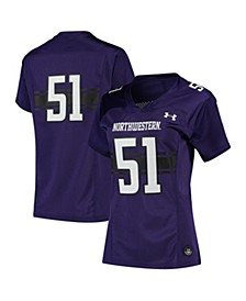 Women's #51 Purple Northwestern Wildcats Team Replica Football Jersey