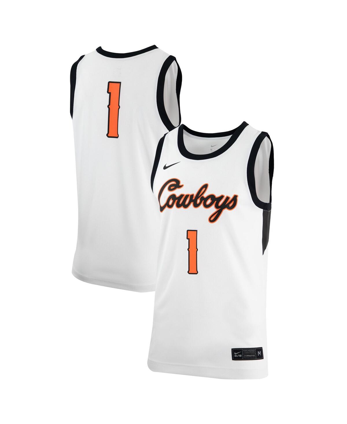 Men's NikeOklahoma State Cowboys Retro Replica Basketball Jersey - White