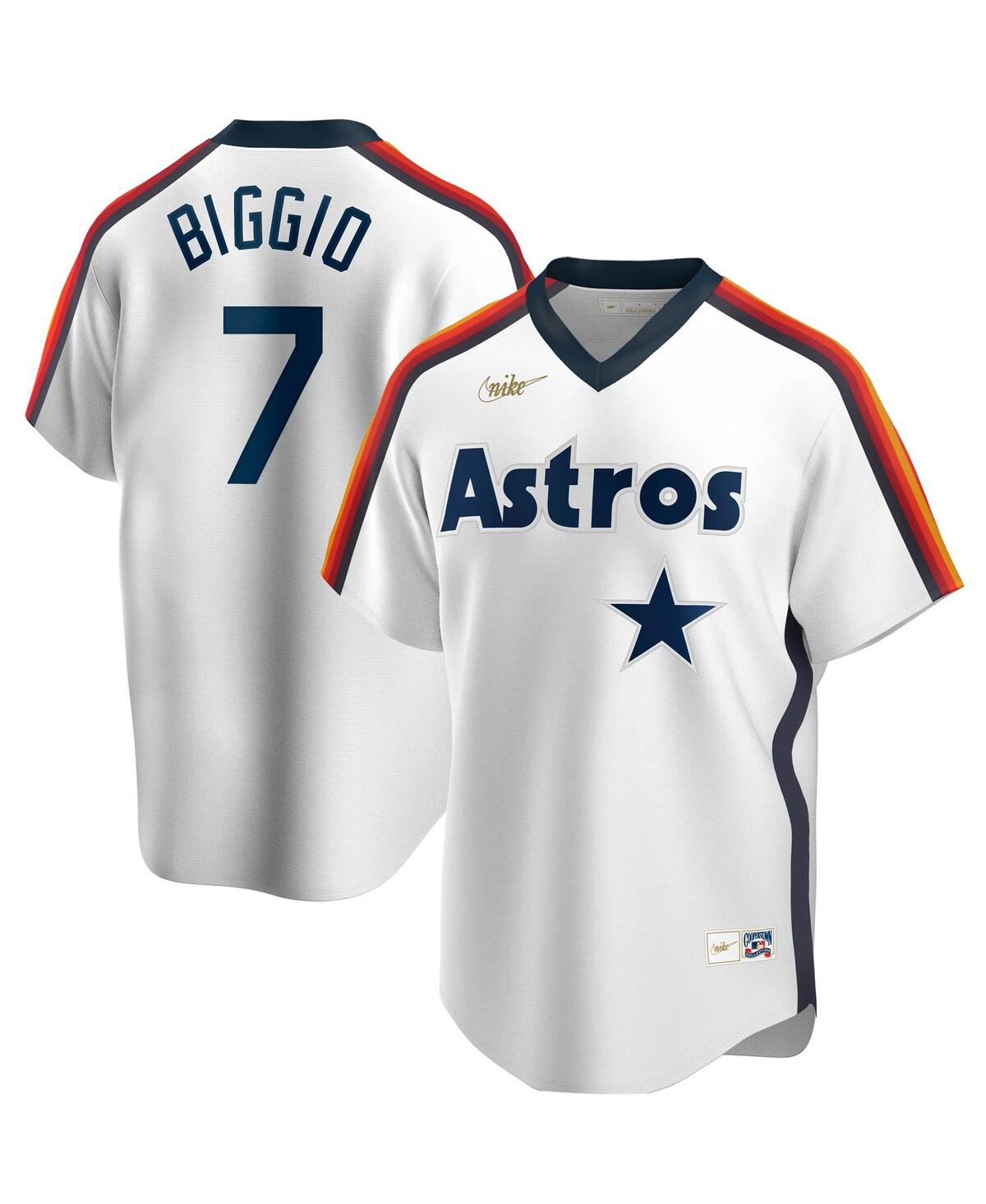 Men's Nike Craig BiggioHouston Astros Home Cooperstown Collection Logo Player Jersey - White