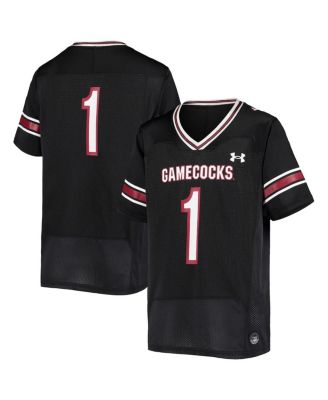 Men's Under Armour #1 Black South Carolina Gamecocks Logo Replica Football  Jersey