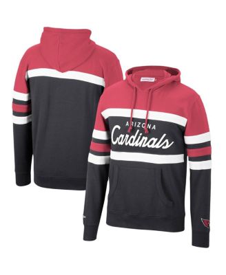 Men's Cardinal, Black Arizona Cardinals Head Coach Pullover Hoodie