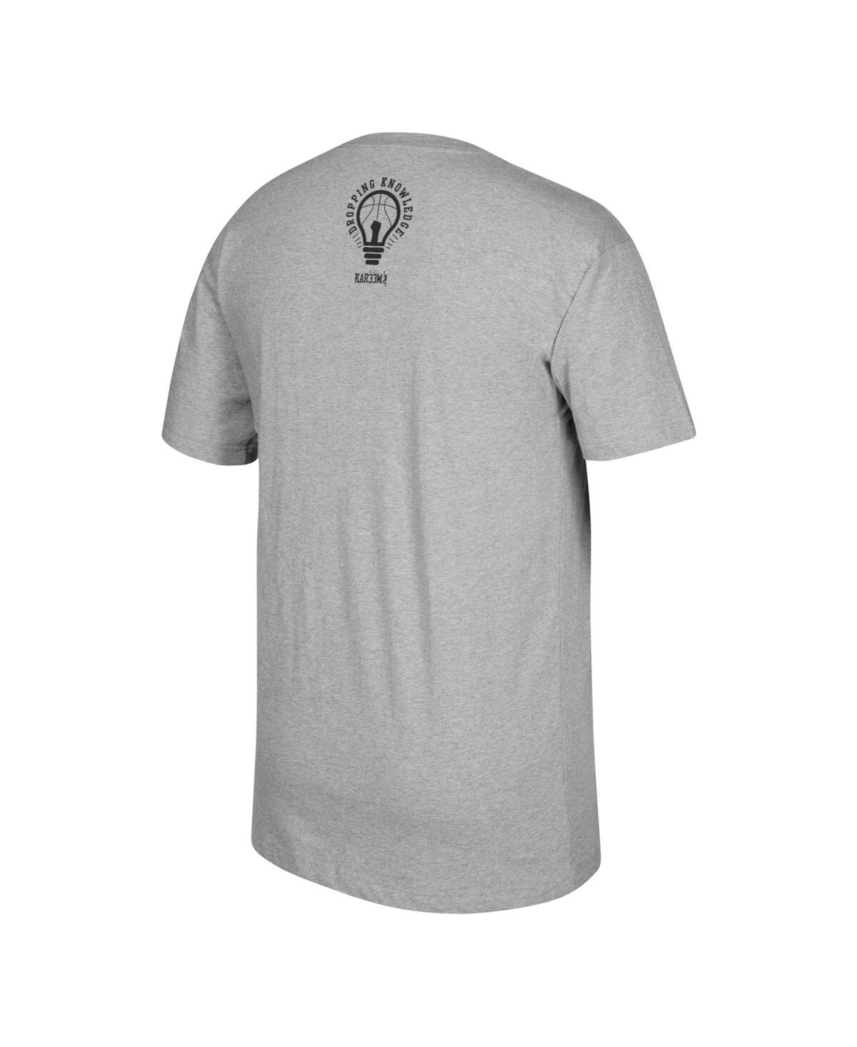 Mitchell & Ness Men's  Kareem Abdul-jabbar Gray Social Justice Warrior T-shirt In Gray