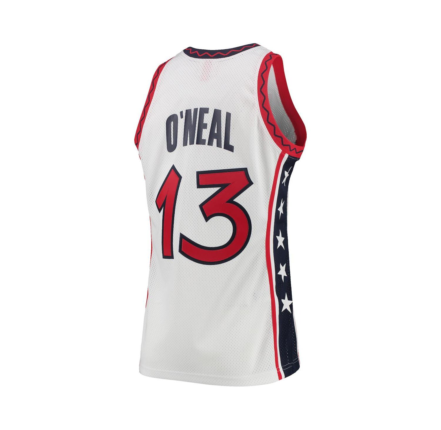 Men's Shaquille O'Neal White USA Basketball 1996 Hardwood Classics Authentic Jersey