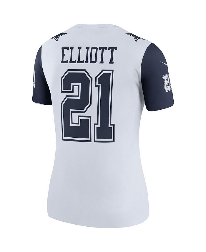 Nike Women's Ezekiel Elliott White Dallas Cowboys Color Rush Legend ...