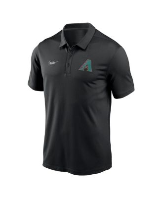 Men's Black Arizona Diamondbacks Cooperstown Collection Rewind Franchise Performance Polo Shirt