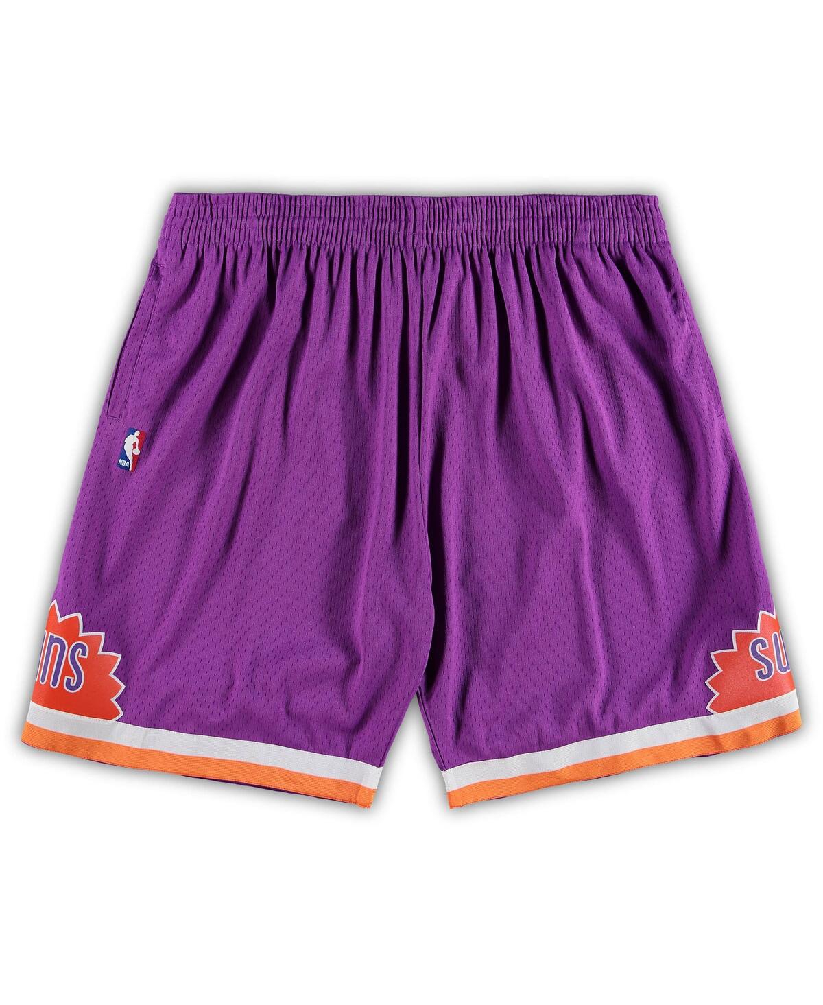 Men's Mitchell & Ness Purple Phoenix Suns Big and Tall Hardwood Classics Team Swingman Shorts - Purple