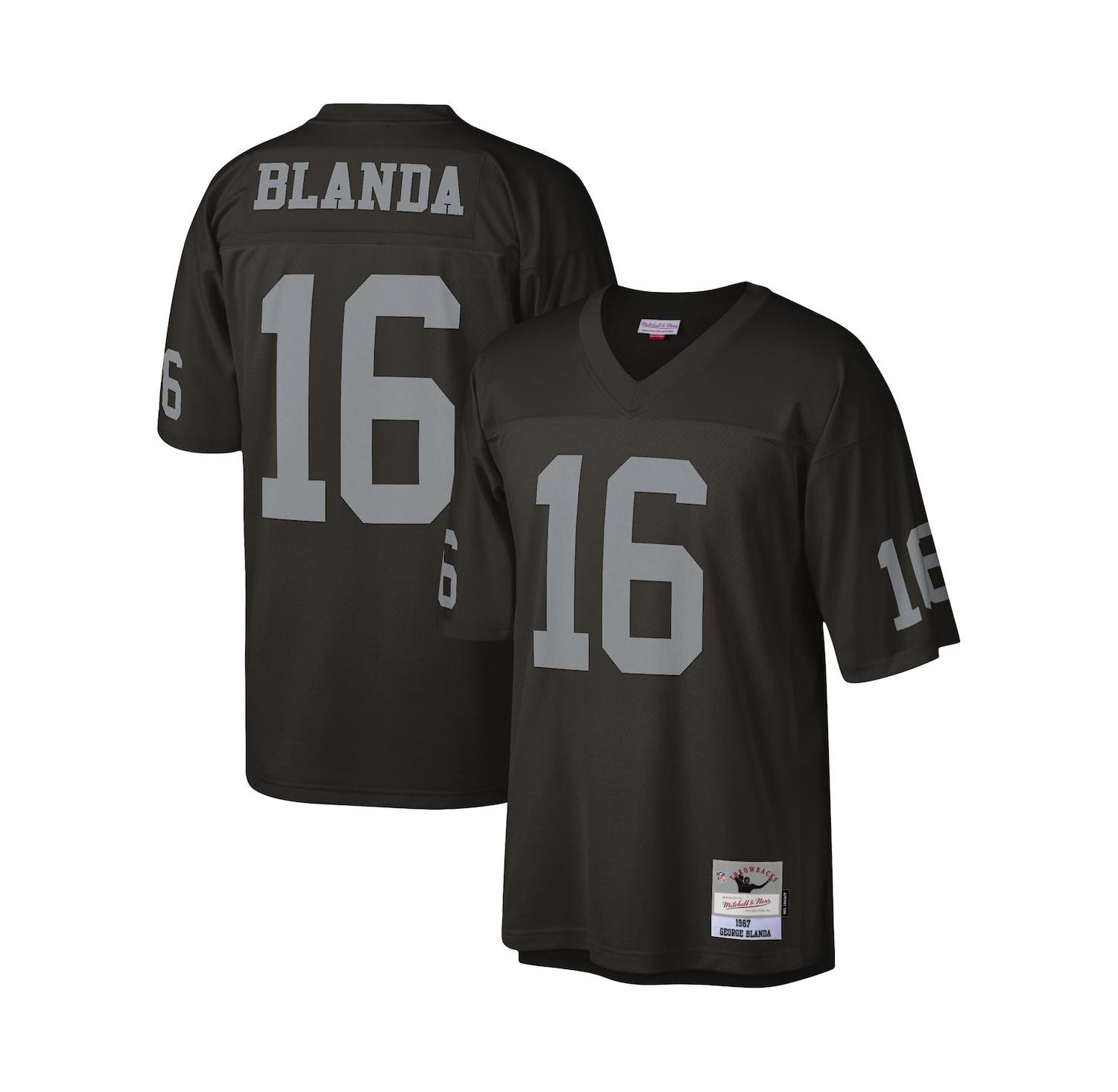 Men's George Blanda Black Las Vegas Raiders 1967 Legacy Replica Jersey