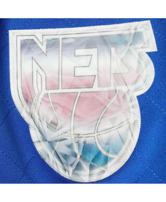 Men's Blue New Jersey Nets 1993 Hardwood Classics 75th Anniversary Swingman Shorts