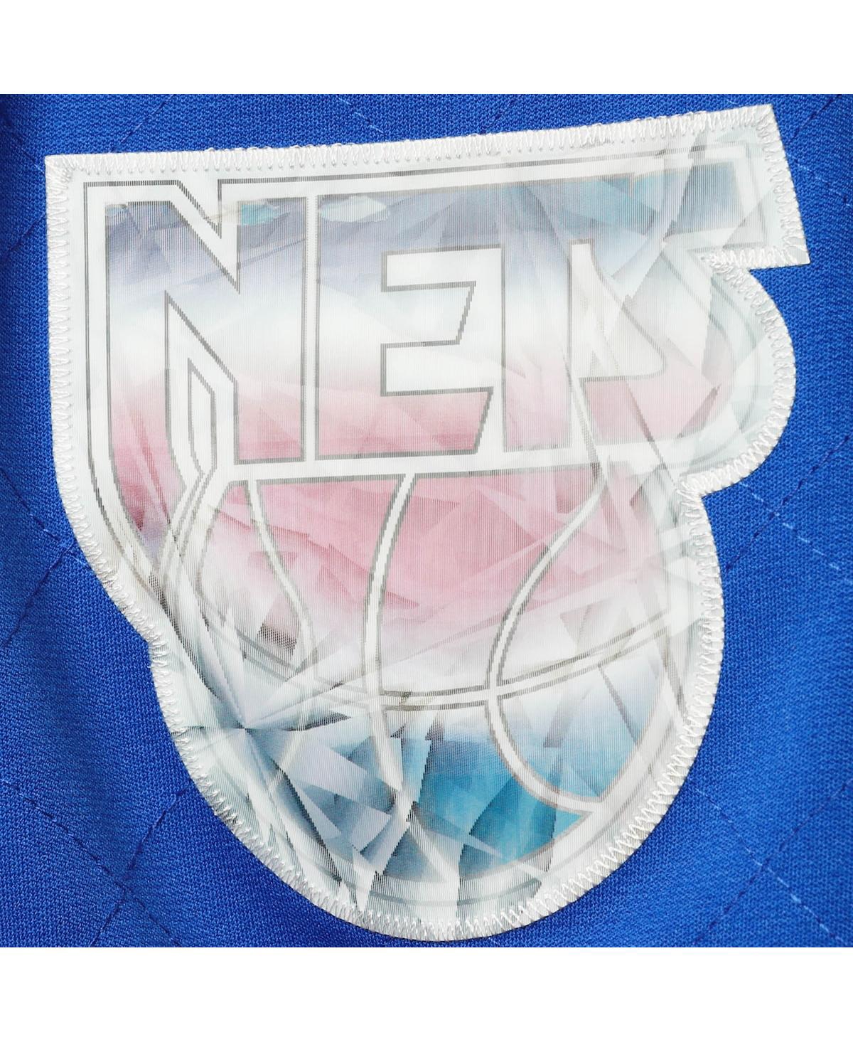 Men's Mitchell & NessNew Jersey Nets 1993 Hardwood Classics 75th Anniversary Swingman Shorts - Blue