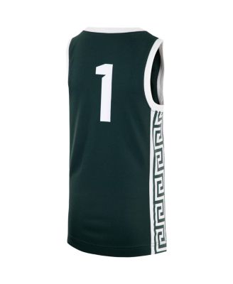 Big Boys #1 Green Michigan State Spartans Team Replica Basketball Jersey