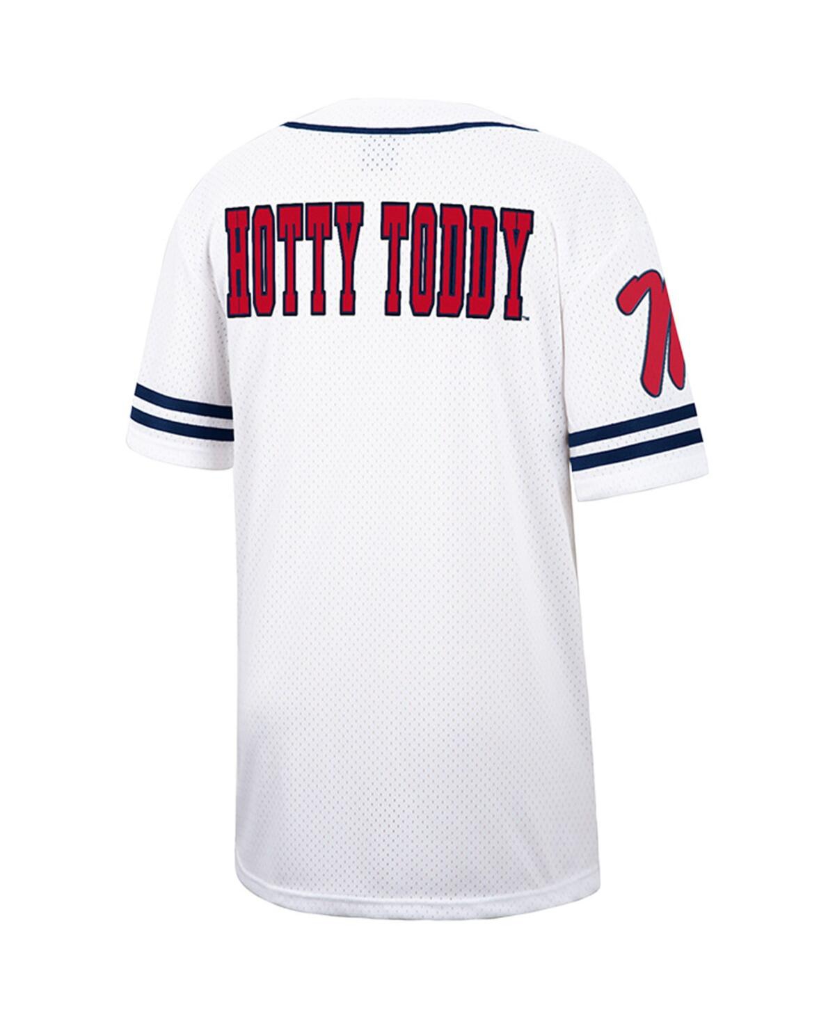 Men's Colosseumand Navy Ole Miss Rebels Free Spirited Baseball Jersey - White, Navy