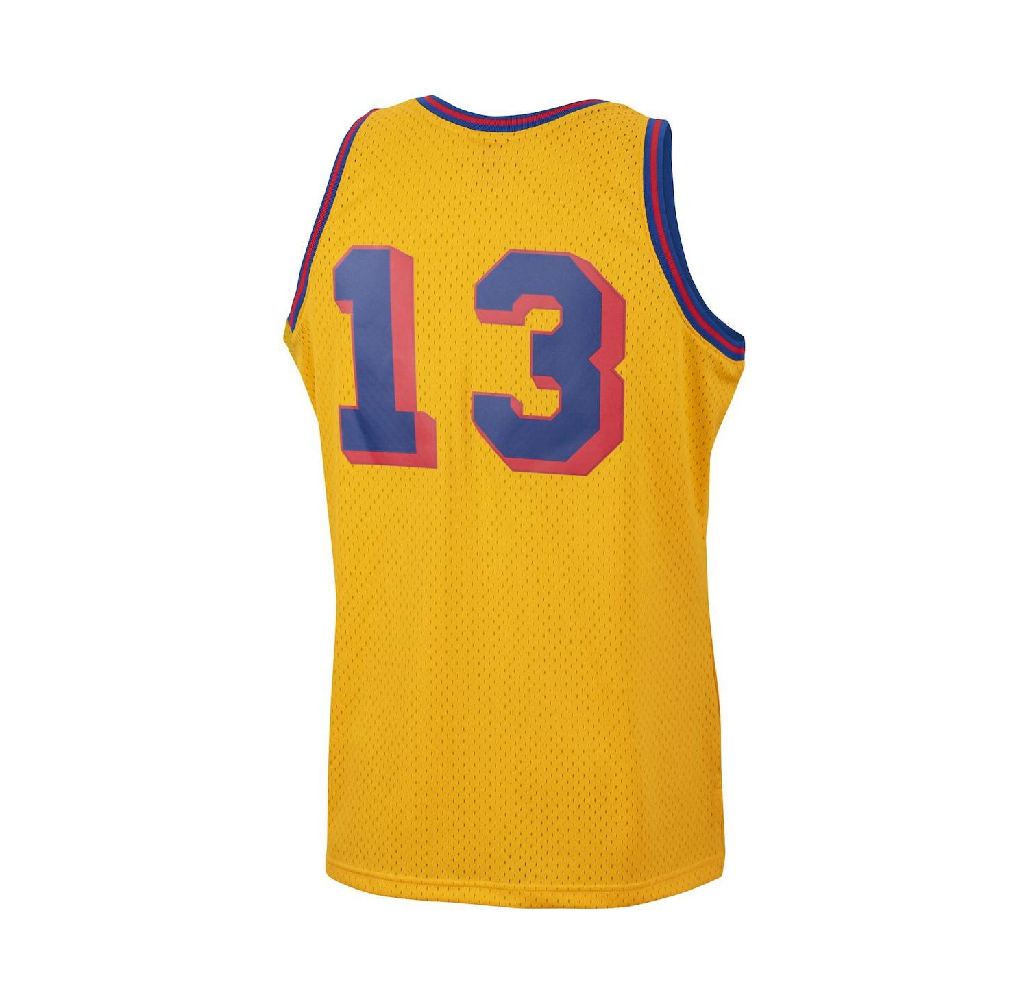 Men's Wilt Chamberlain Gold San Francisco Warriors 1962-63 Hardwood Classics Swingman Jersey