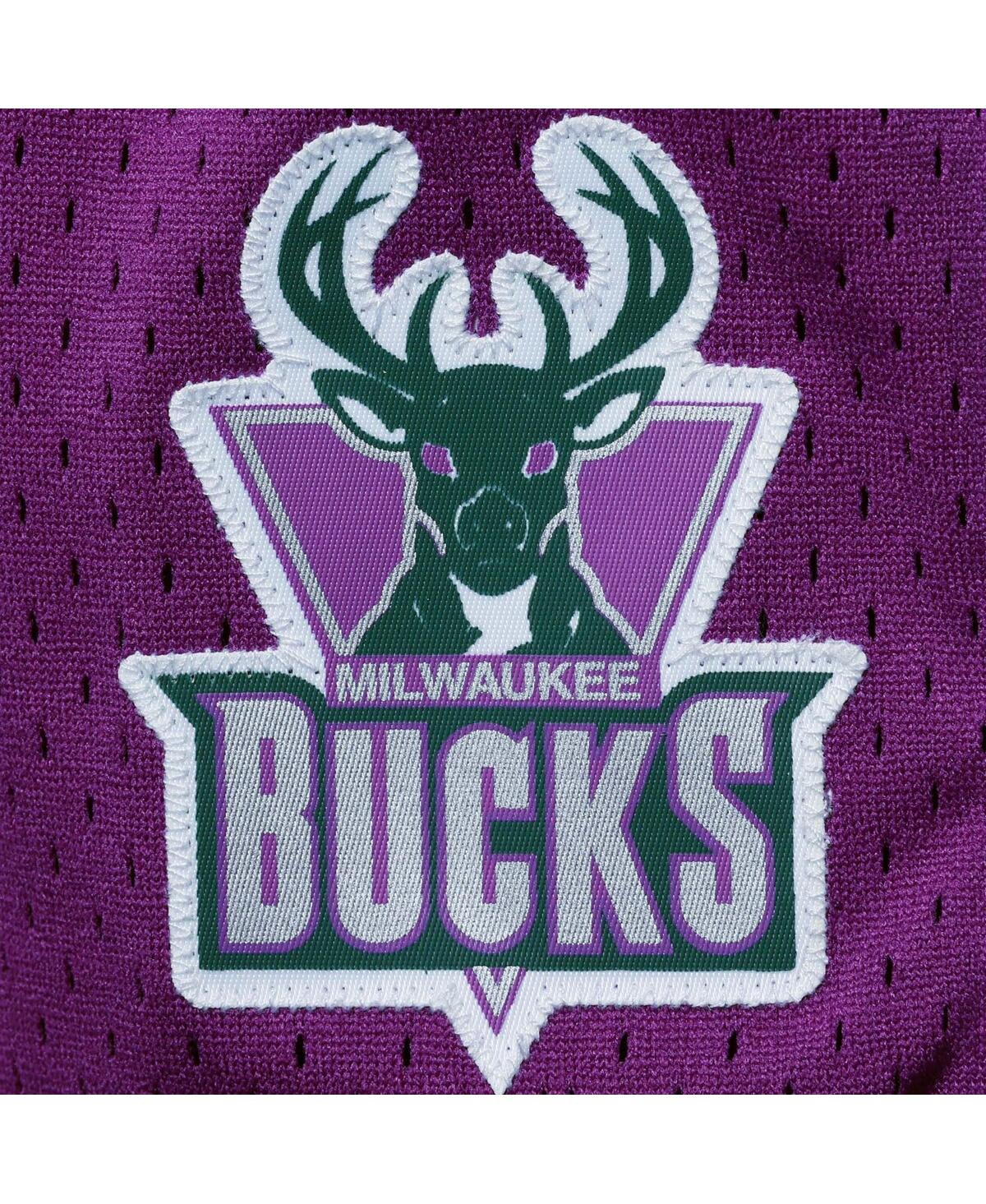 Mitchell & Ness Women's  Purple Milwaukee Bucks Jump Shot Shorts In Purple