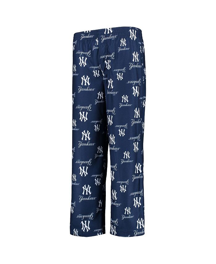 Outerstuff Big Boys Navy New York Yankees Team Color Printed Logo Pants ...