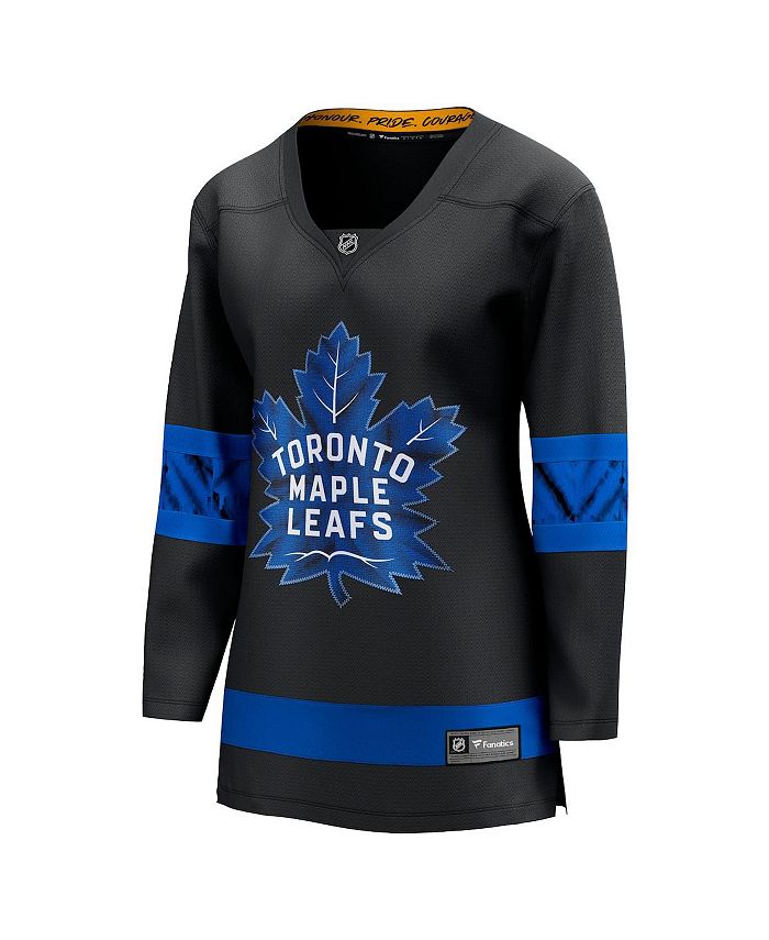 Fanatics Branded Black Toronto Maple Leafs Alternate Premier Breakaway Reversible Blank Jersey