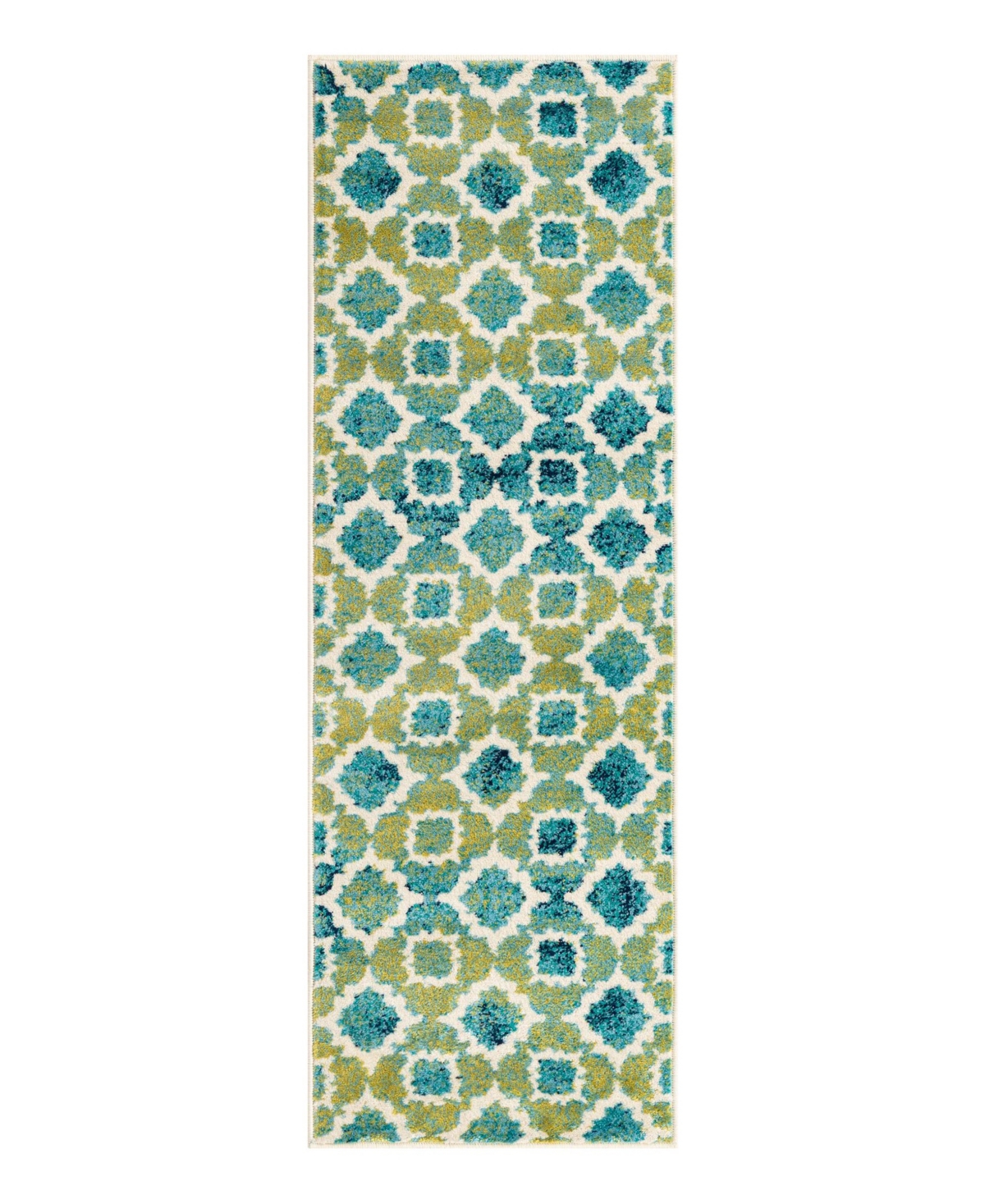 Bayshore Home Closeout!  Camelia Cam-02 2' X 6' Runner Area Rug In Blue