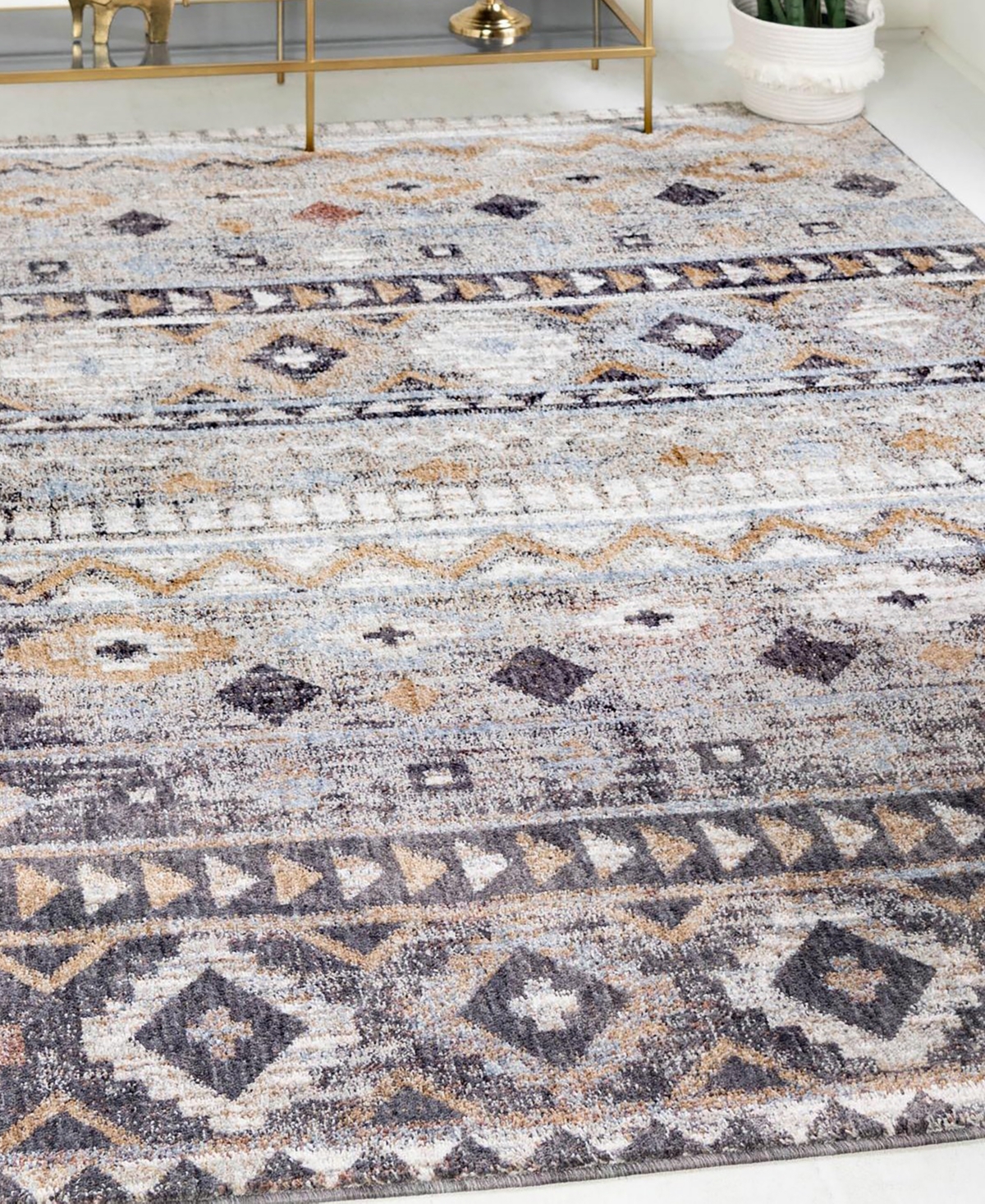 Bayshore Home Adobe ADO02 Area Rug - Gray
