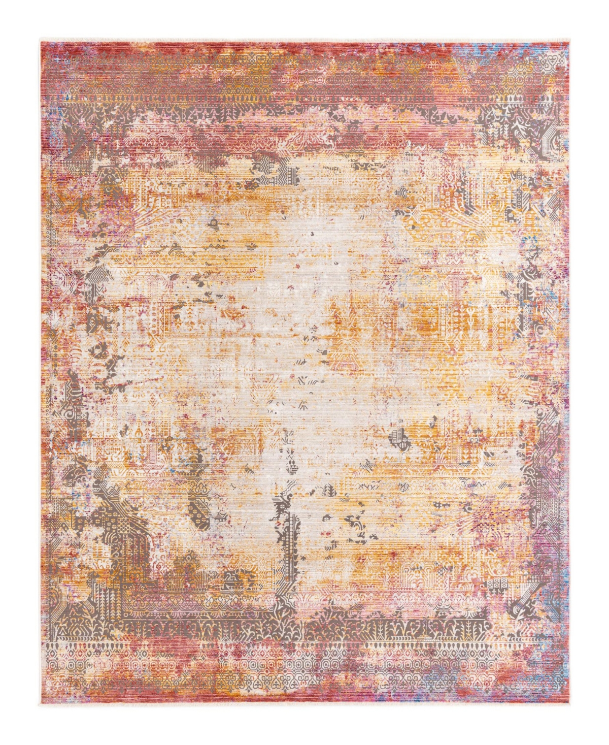 Bayshore Home Closeout!  High-low Pile Iyer Iye06 7'10" X 9'8" Area Rug In Multi