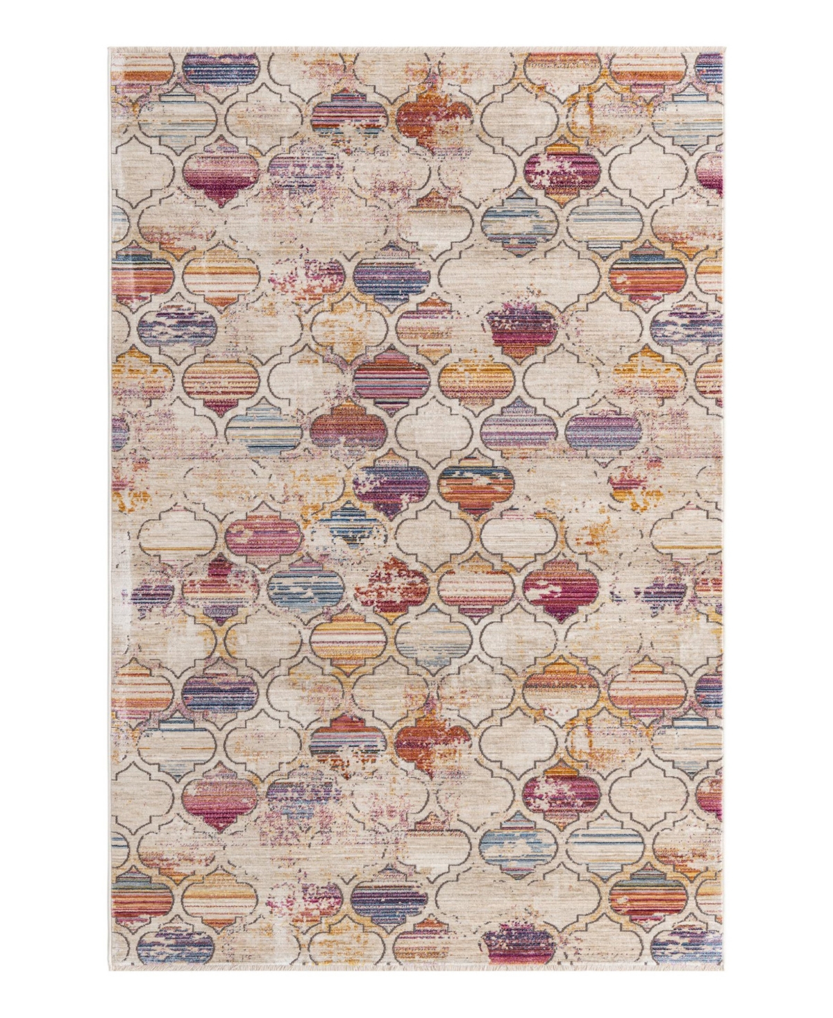 Bayshore Home Closeout!  High-low Pile Iyer Iye15 5'3" X 7'9" Area Rug In Multi