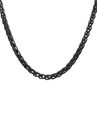 Men's Ion Plating Stainless Steel Wheat Chain Necklace