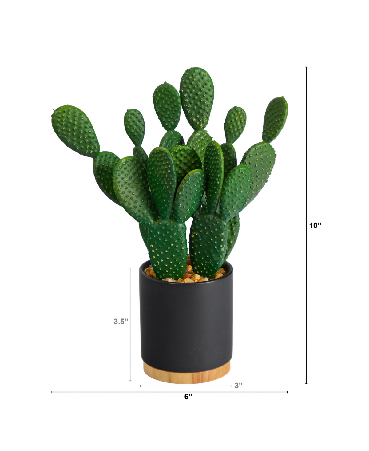 NEARLY NATURAL CACTUS SUCCULENT ARTIFICIAL PLANT IN PLANTER, 10" 