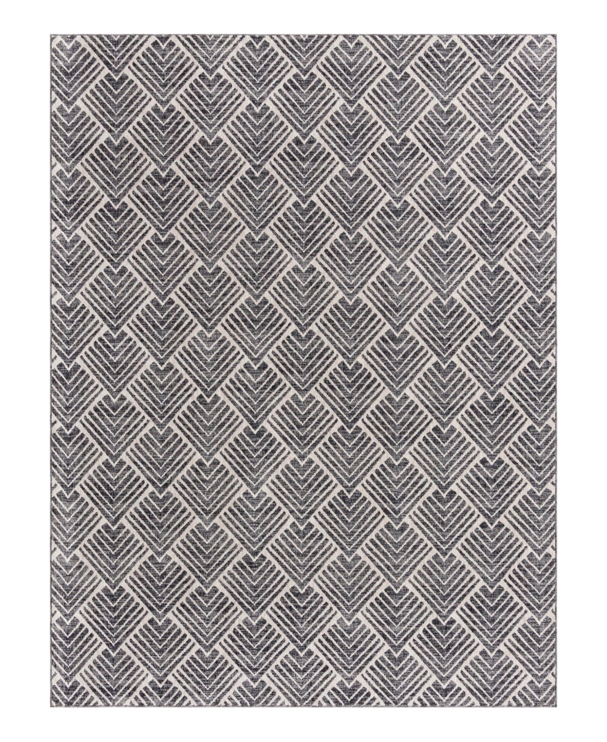 Bayshore Home Endure END02 7'10in x 10' Area Rug - Charcoal
