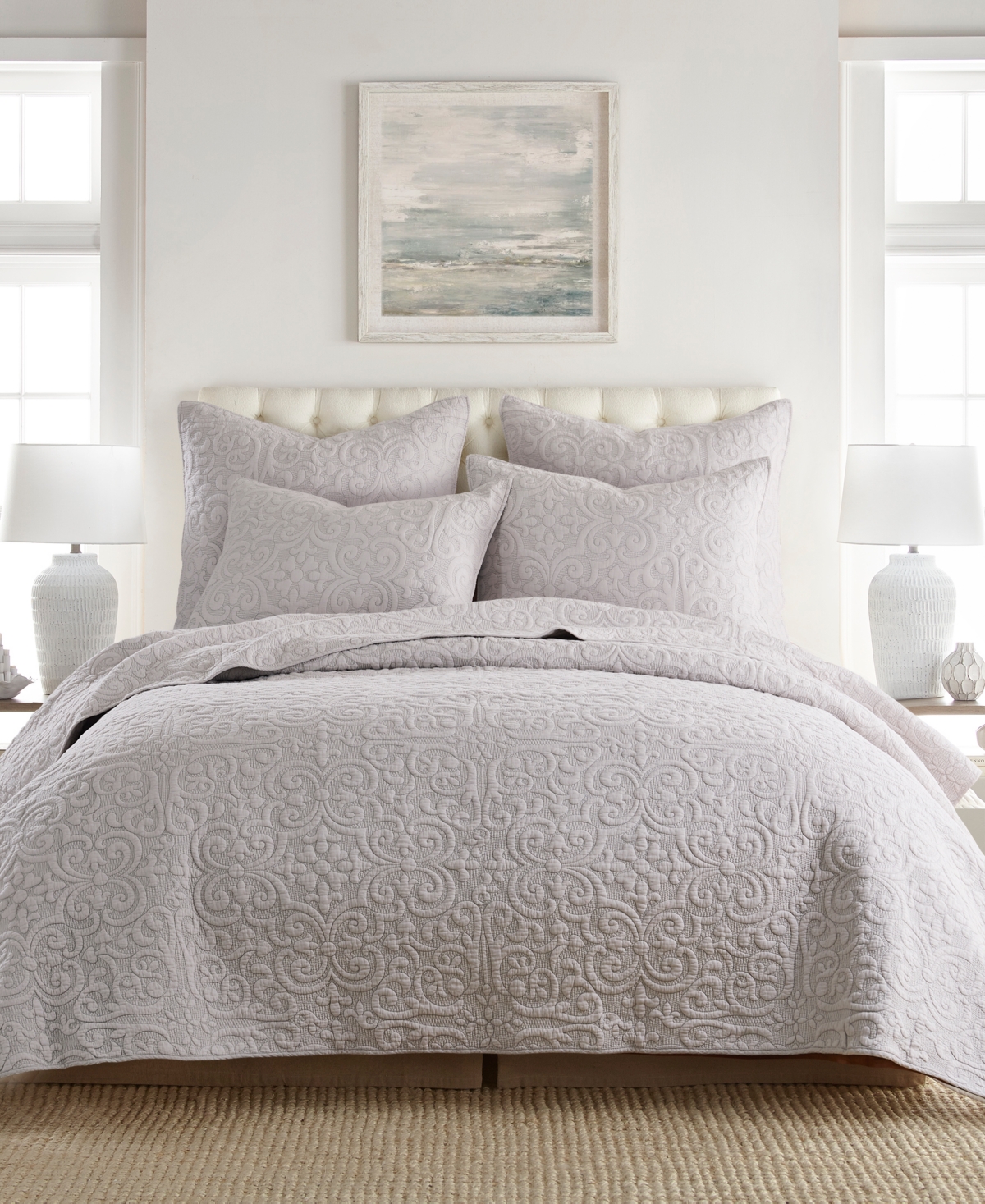 Levtex Sherbourne Quilted Stitch Quilt, Full/Queen