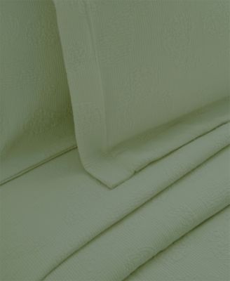 100% Cotton Paisley Matelasse All-Season 2-Piece Coverlet Set, Twin