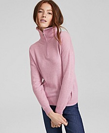 Women's 100% Cashmere Mock-Neck Sweater, Regular & Petite, Created for Macy's