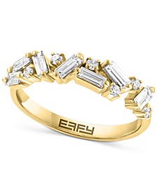 EFFY® Diamond Baguette Scattered Cluster Band (7/8 ct. t.w.) in 14k Gold