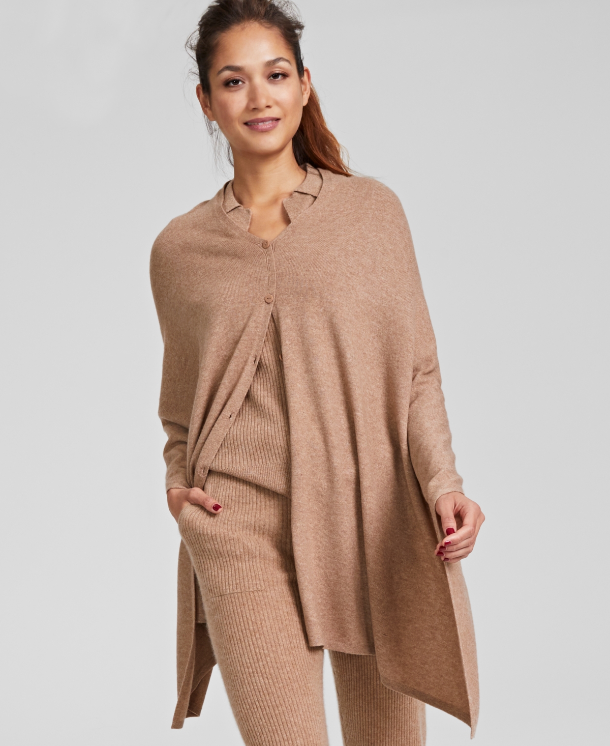 Cashmere hotsell poncho macys