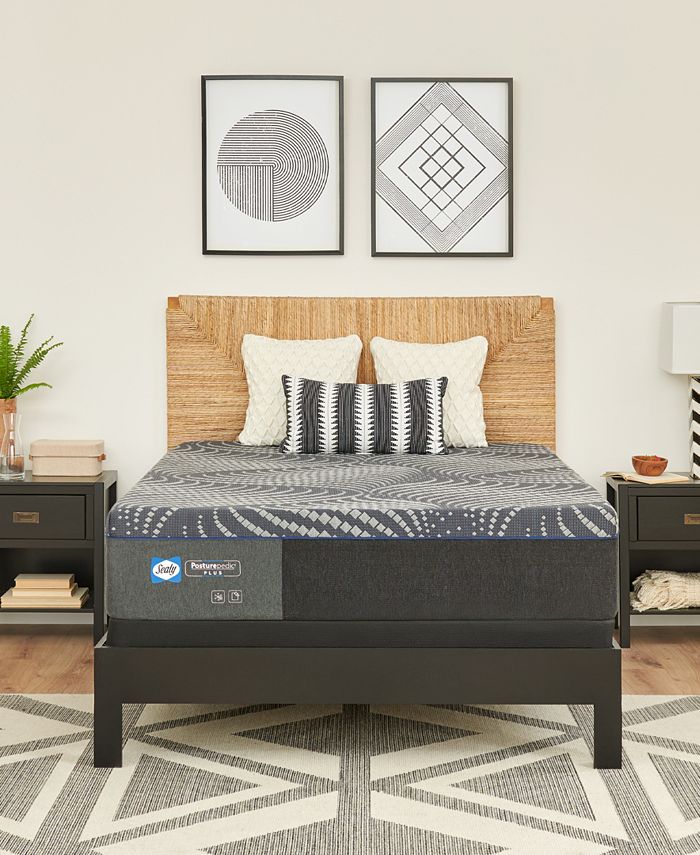 Sealy Posturepedic Albany Memory Foam 13" Soft Mattress Set Queen Macy's