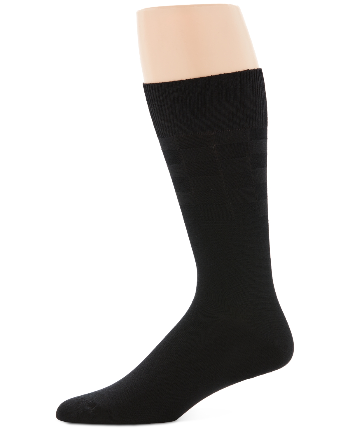 Perry Ellis Men's Socks, Single Pack Triple S Men's Socks - Black
