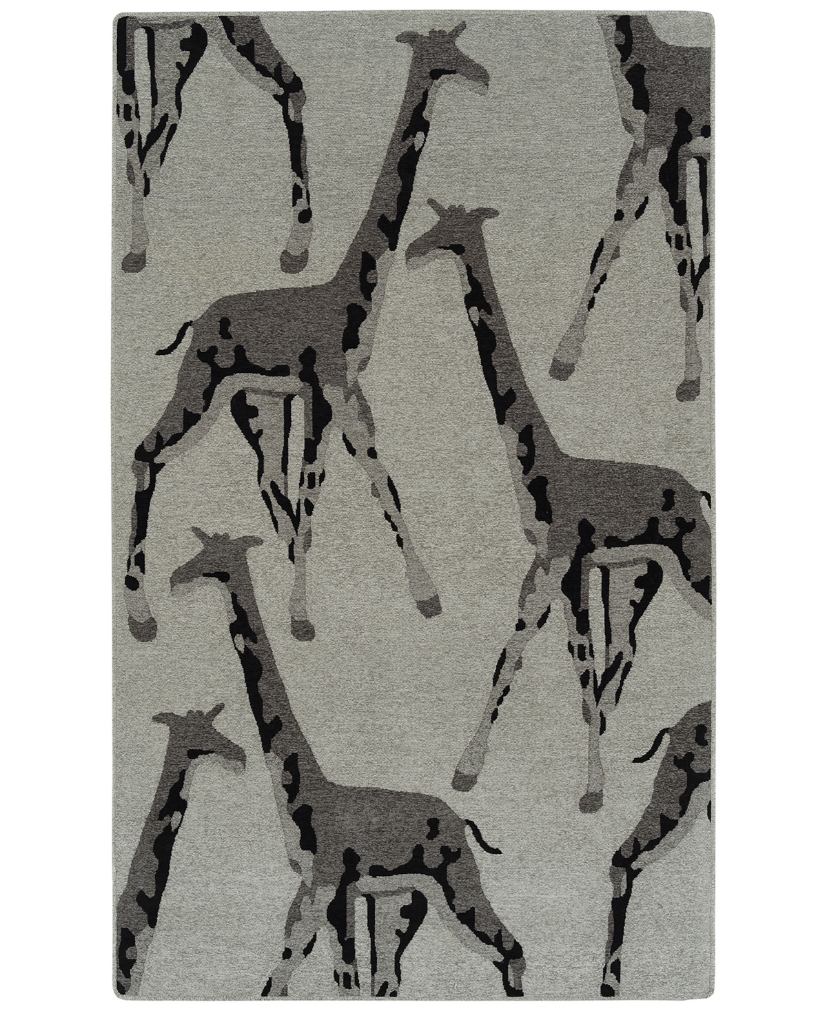 Hilary Farr Forever Fauna Hfa01-75 2' X 3' Area Rug In Gray