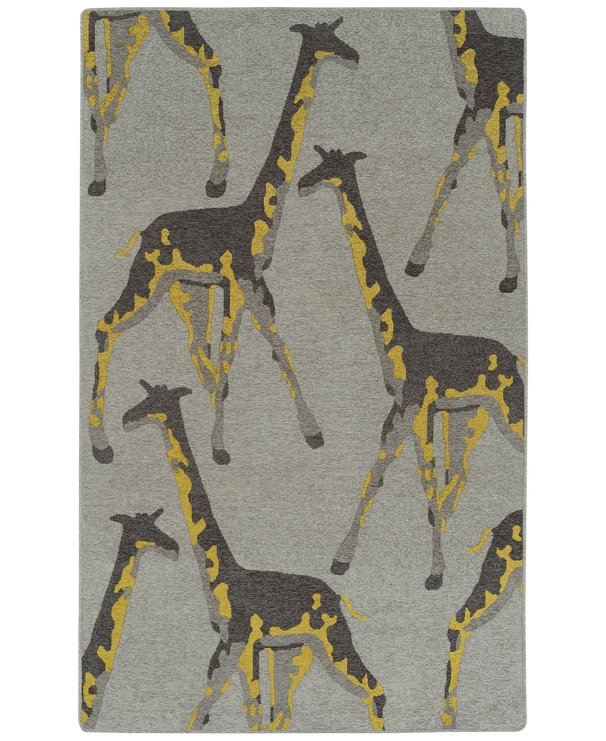 Hilary Farr Forever Fauna Hfa01-75 2' X 3' Area Rug In Charcoal