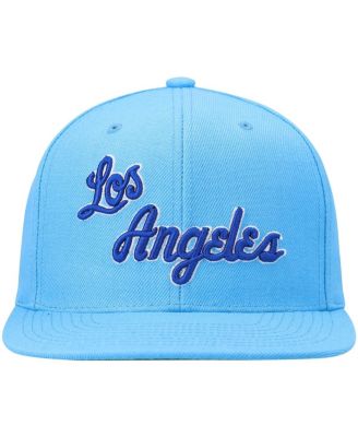 Men's Powder Blue Los Angeles Lakers Hardwood Classics Team Ground 2.0 Snapback Hat