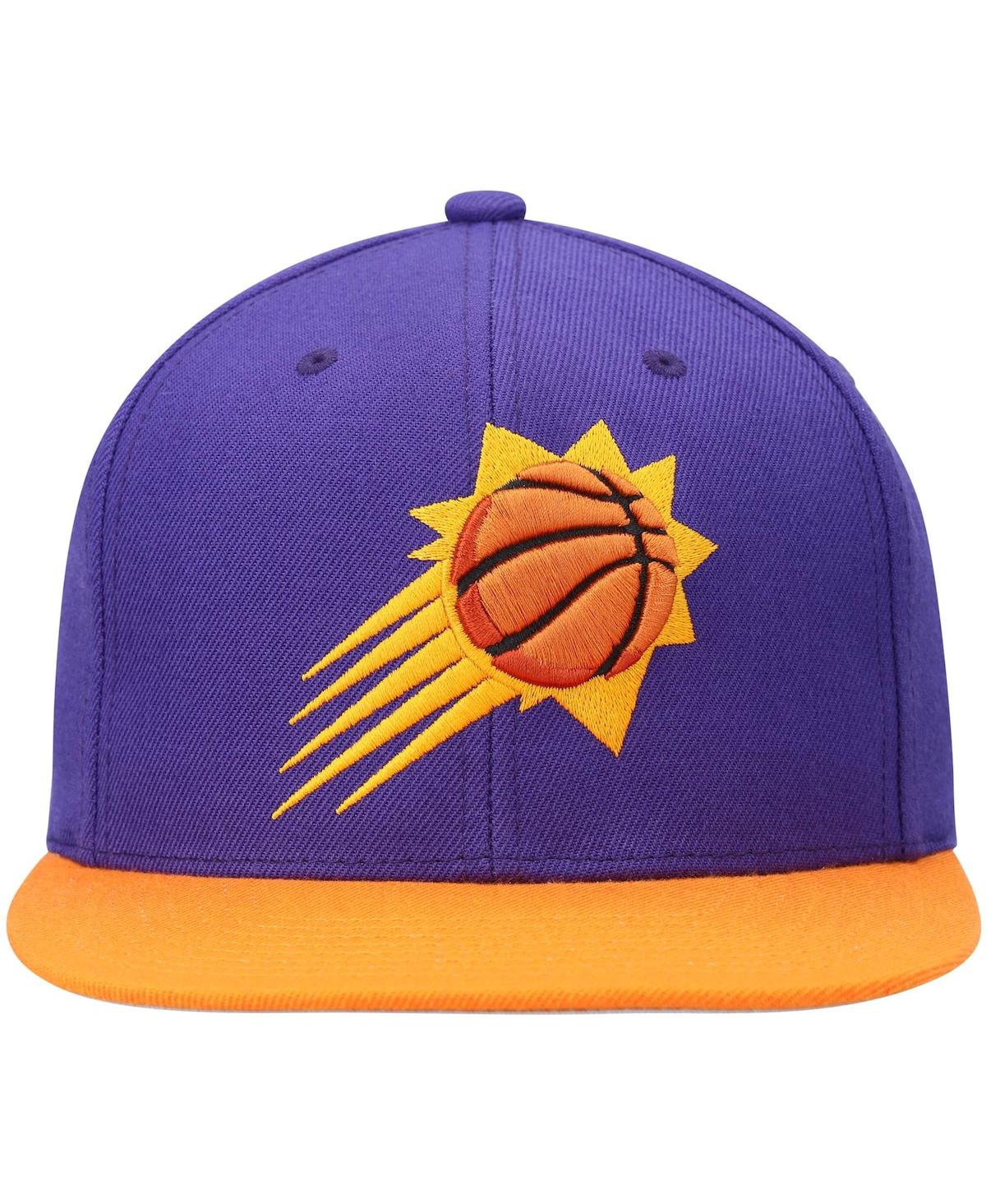 Mitchell & Ness Men's  Purple And Orange Phoenix Suns Team Two-tone 2.0 Snapback Hat In Purple,orange