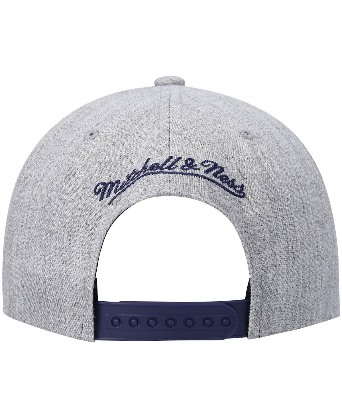 Mitchell & Ness Men's  Heathered Gray Golden State Warriors Hardwood Classics Team 2.0 Snapback Hat In Heathered Gray