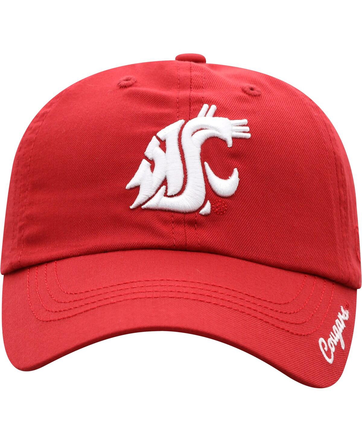 Shop Top Of The World Women's  Cardinal Washington State Cougars Staple Adjustable Hat