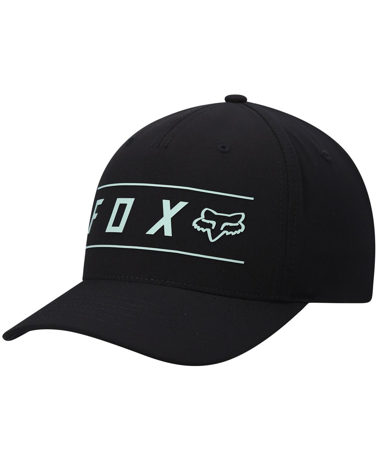 Men's Fox Black Pinnacle Tech Flex Hat - Black
