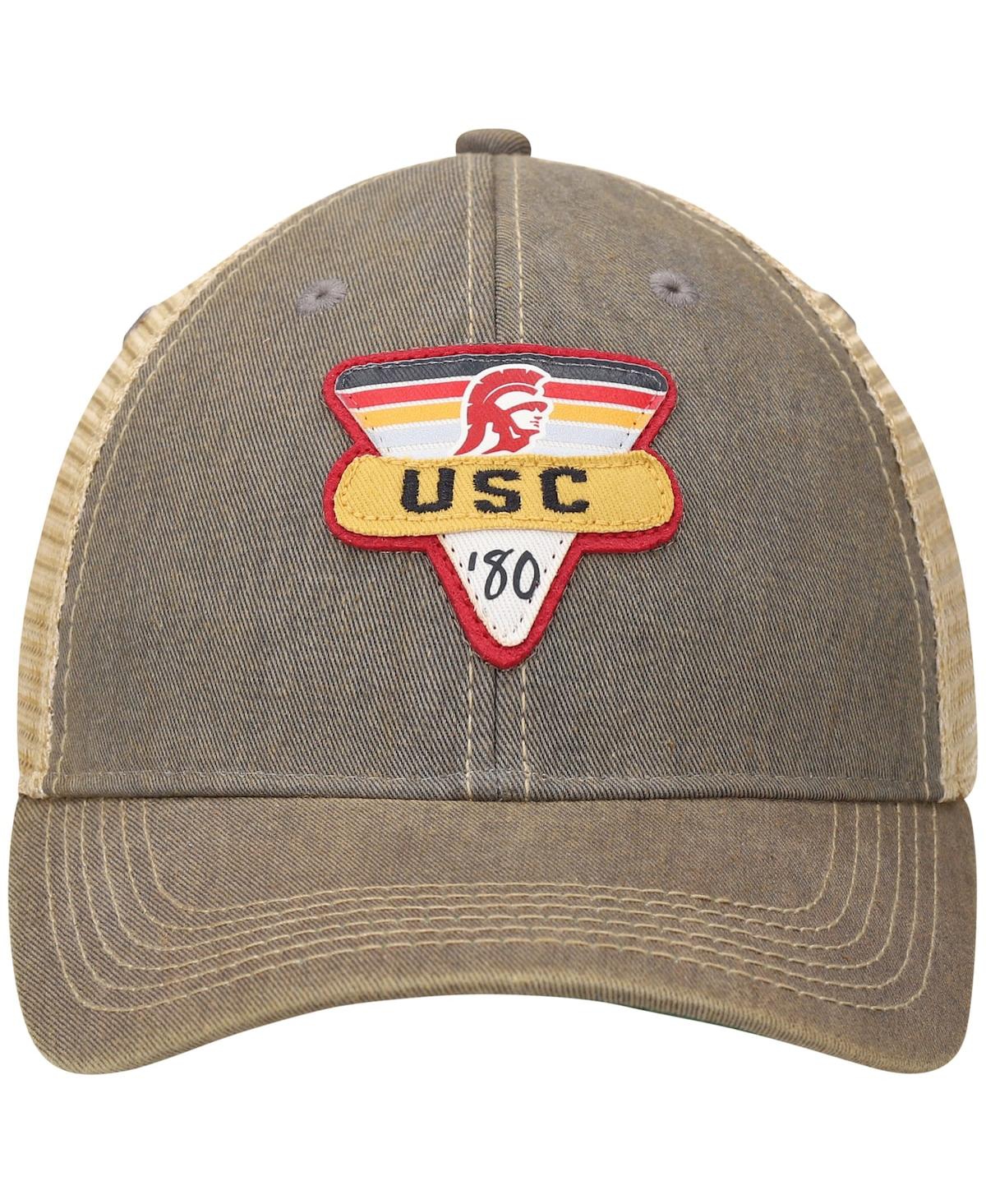 Shop Legacy Athletic Men's Gray Usc Trojans Legacy Point Old Favorite Trucker Snapback Hat