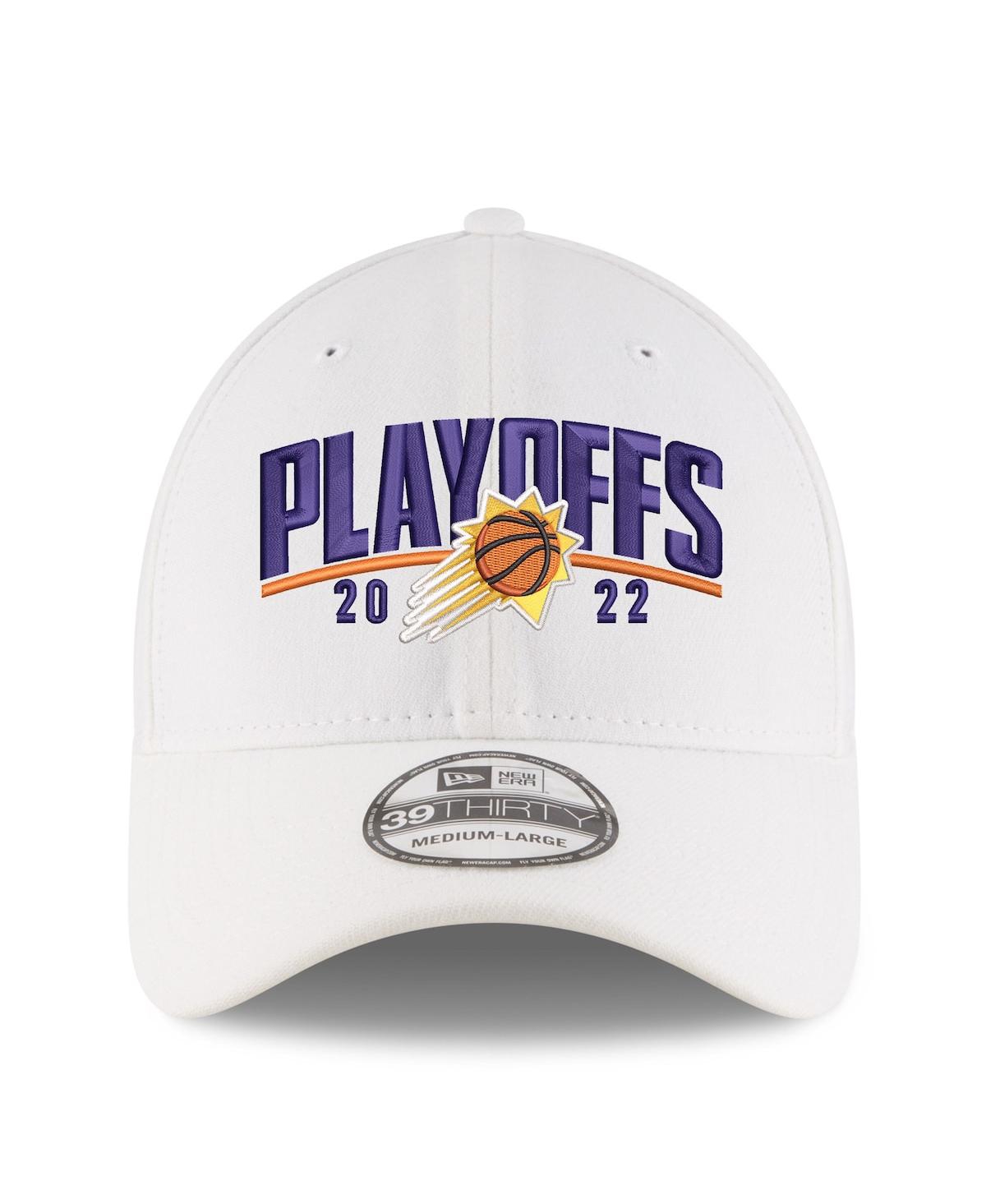 Shop New Era Men's  White Phoenix Suns 2022 Nba Playoffs Arch 39thirty Flex Hat
