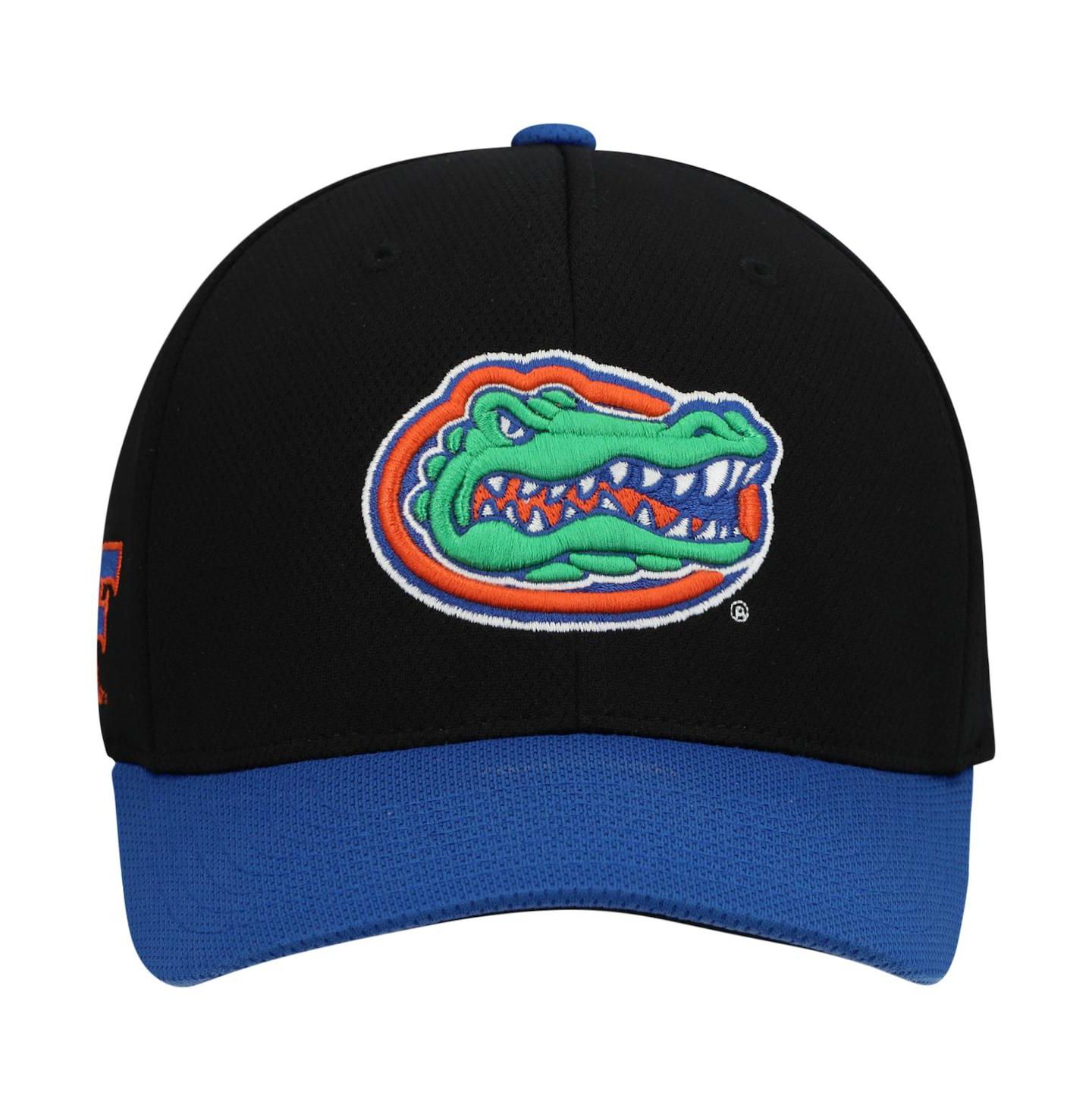 Мужская кепка Top of the World Black, Royal Florida Gators Two-Tone Reflex Hybrid Tech Flex Hat — фото 3