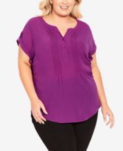 Macy's purple store blouses