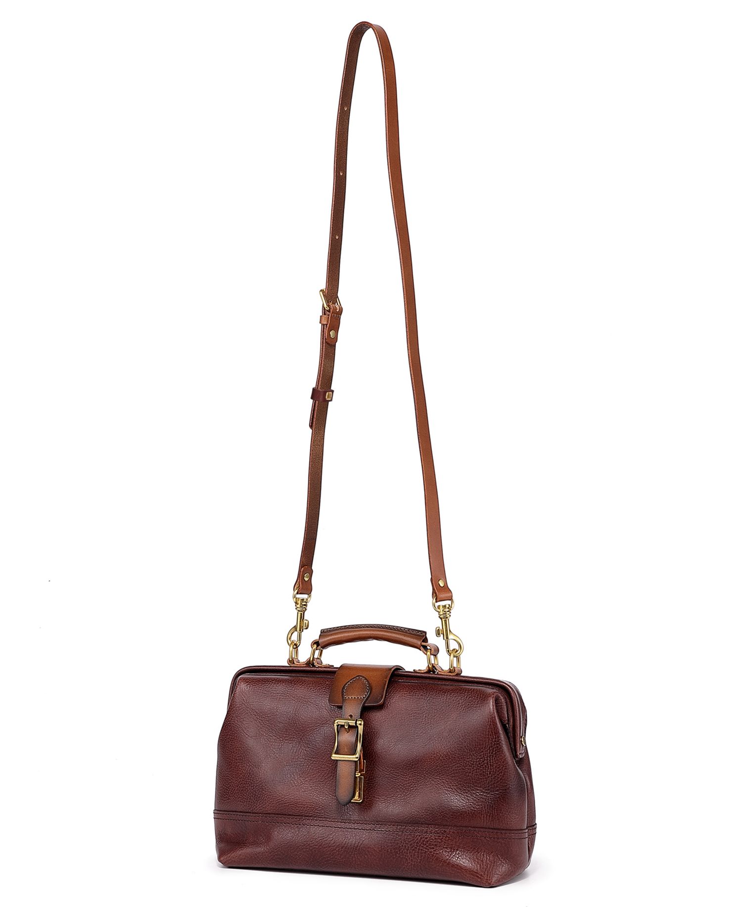 Doctor Small Leather Crossbody Satchel Bag