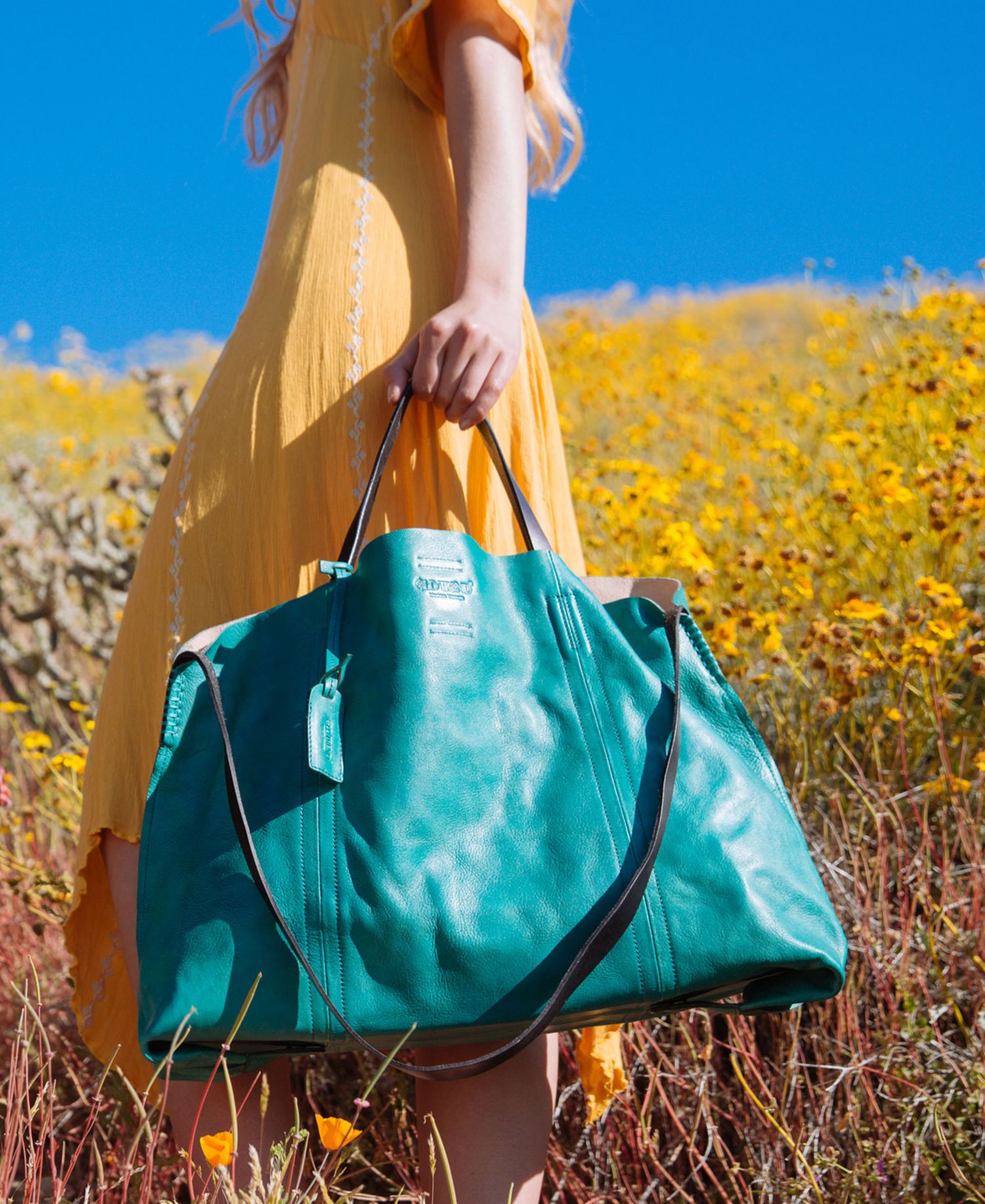 Forest Island Extra-Large Leather Tote Bag