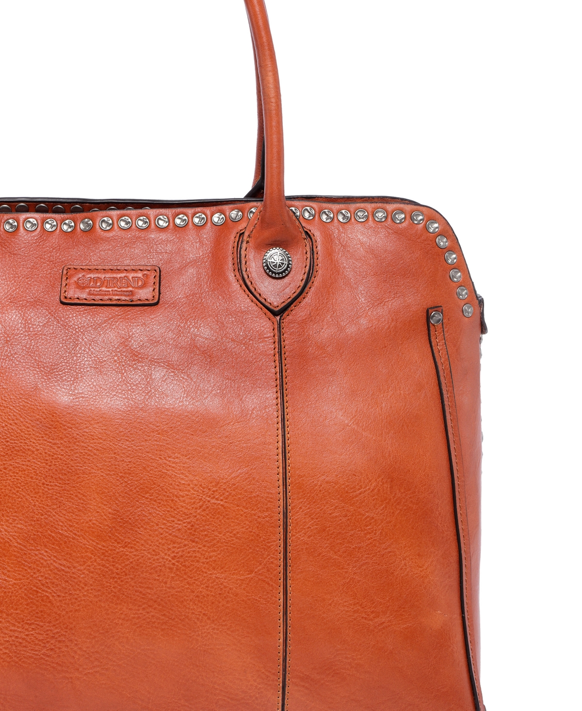 Old Trend Women's Genuine Leather Soul Stud Satchel Bag