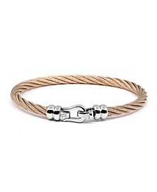Men's Ibiza Stainless Steel Cable Bangle
