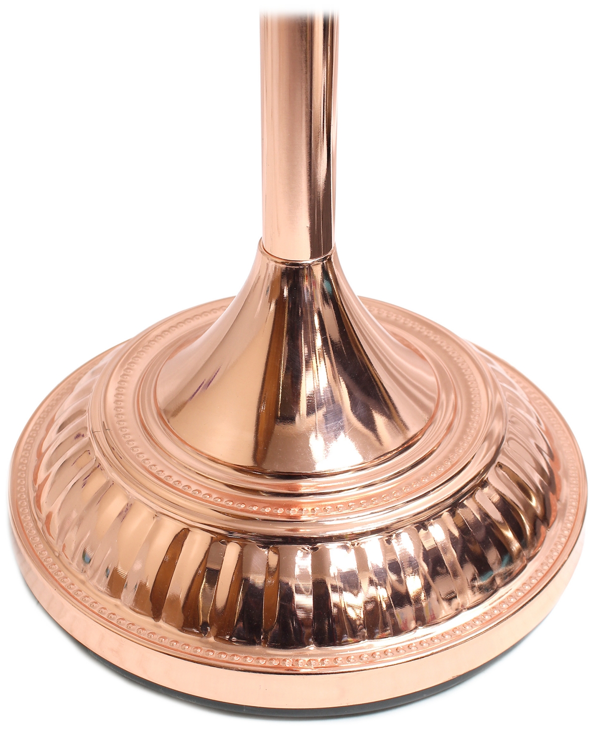 Elegant Designs 1 Light Torchiere Floor Lamp - Rose Gold-Tone