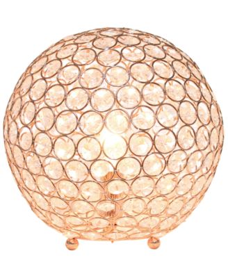 Elipse 10" Crystal Ball Sequin Table Lamp